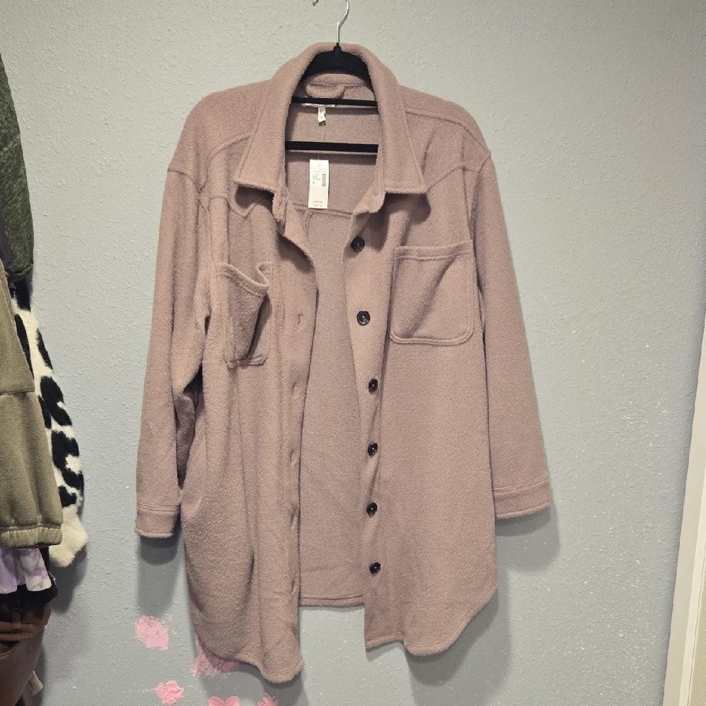 Maurices Mauve Teddy Jacket